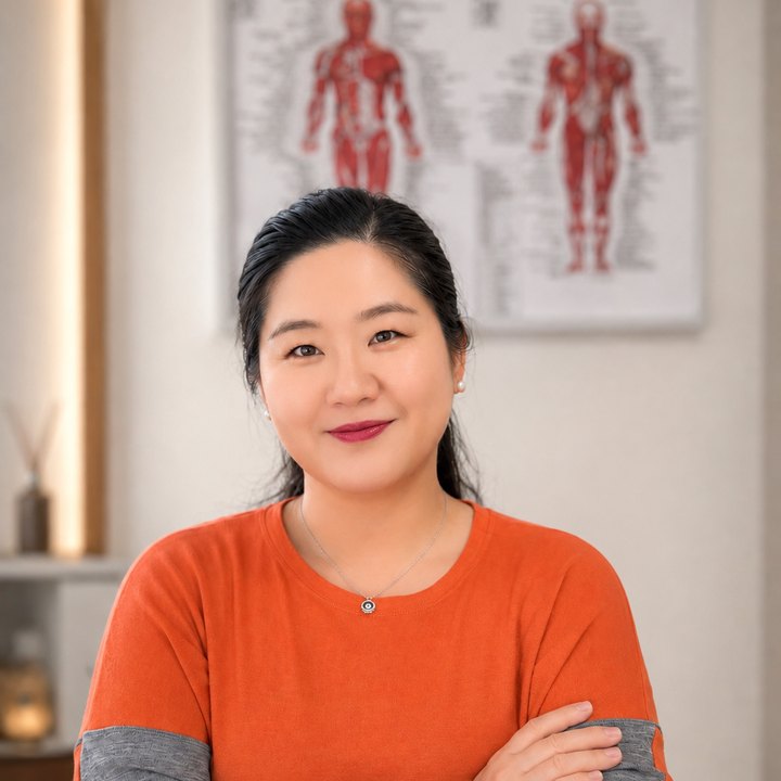 Cloris, registered Chinese medicine practitioner and founder of Aroma Acupuncture, in her Browns Bay clinic.